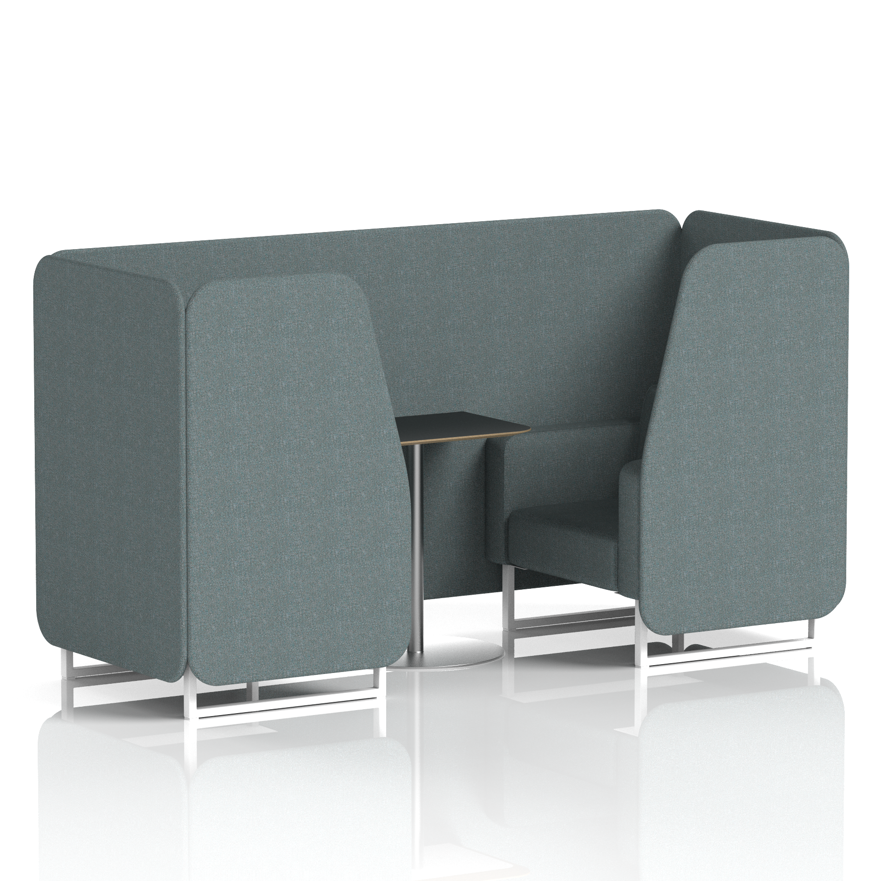 Brixworth Booth With Black Table In Single Tone