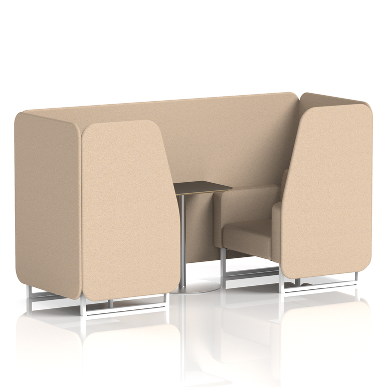 Brixworth Booth With Black Table In Single Tone