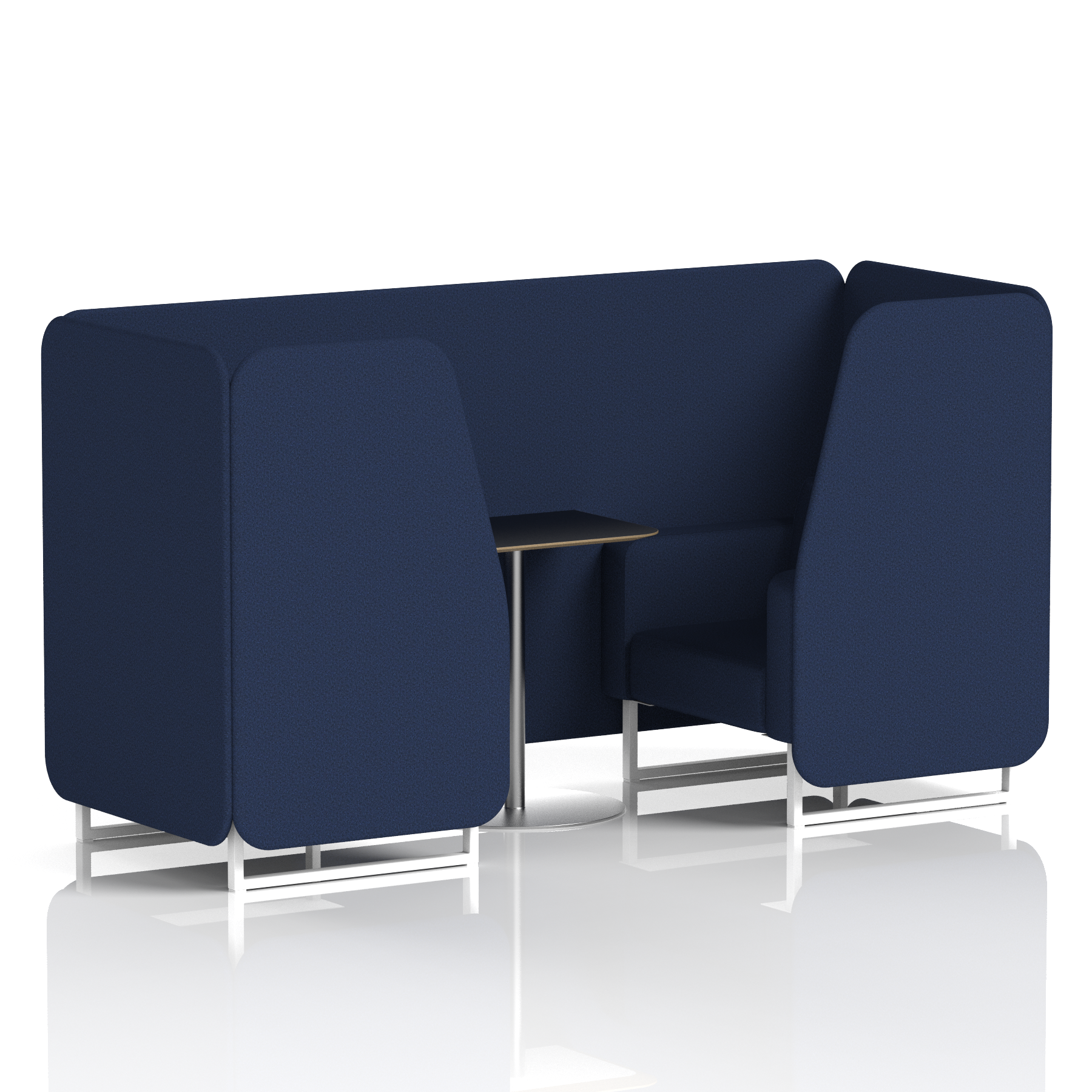Brixworth Booth With Black Table In Single Tone