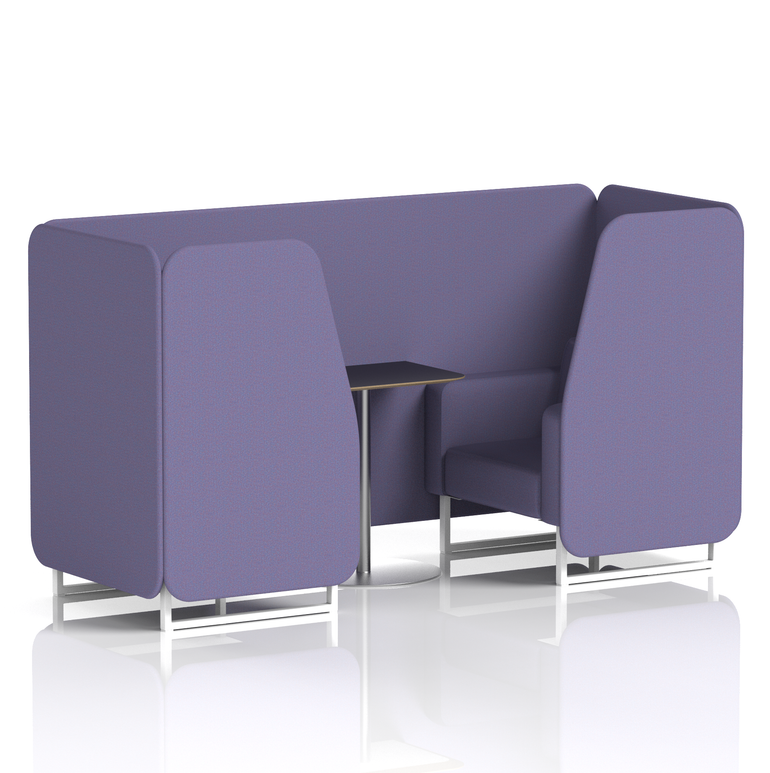 Brixworth Booth With Black Table In Single Tone
