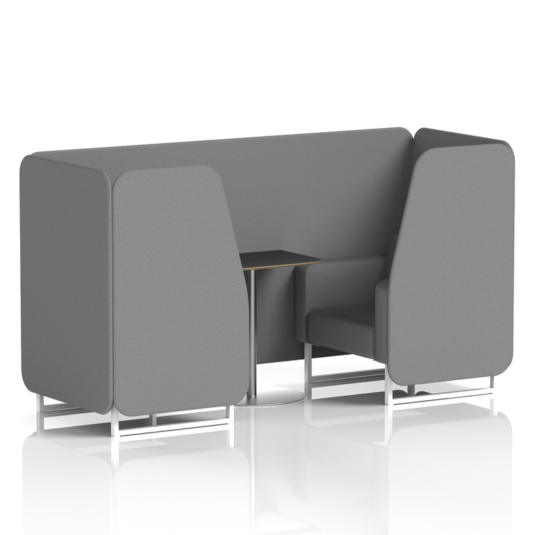 Brixworth Booth With Black Table In Single Tone