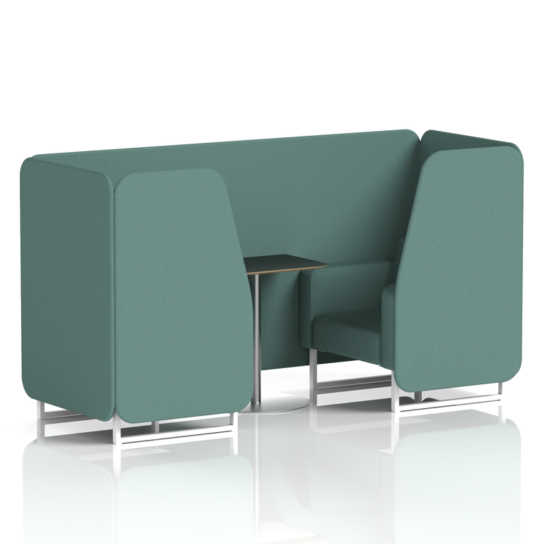 Brixworth Booth With Black Table In Single Tone