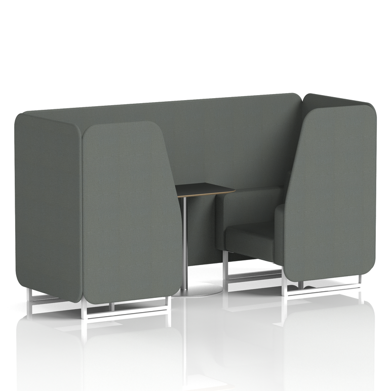 Brixworth Booth With Black Table In Single Tone