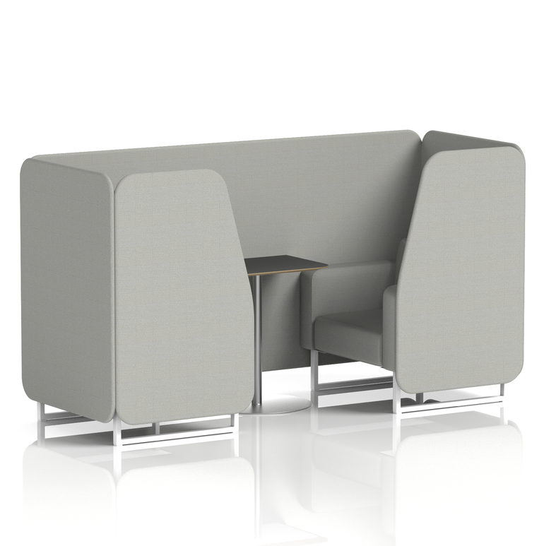 Brixworth Booth With Black Table In Single Tone