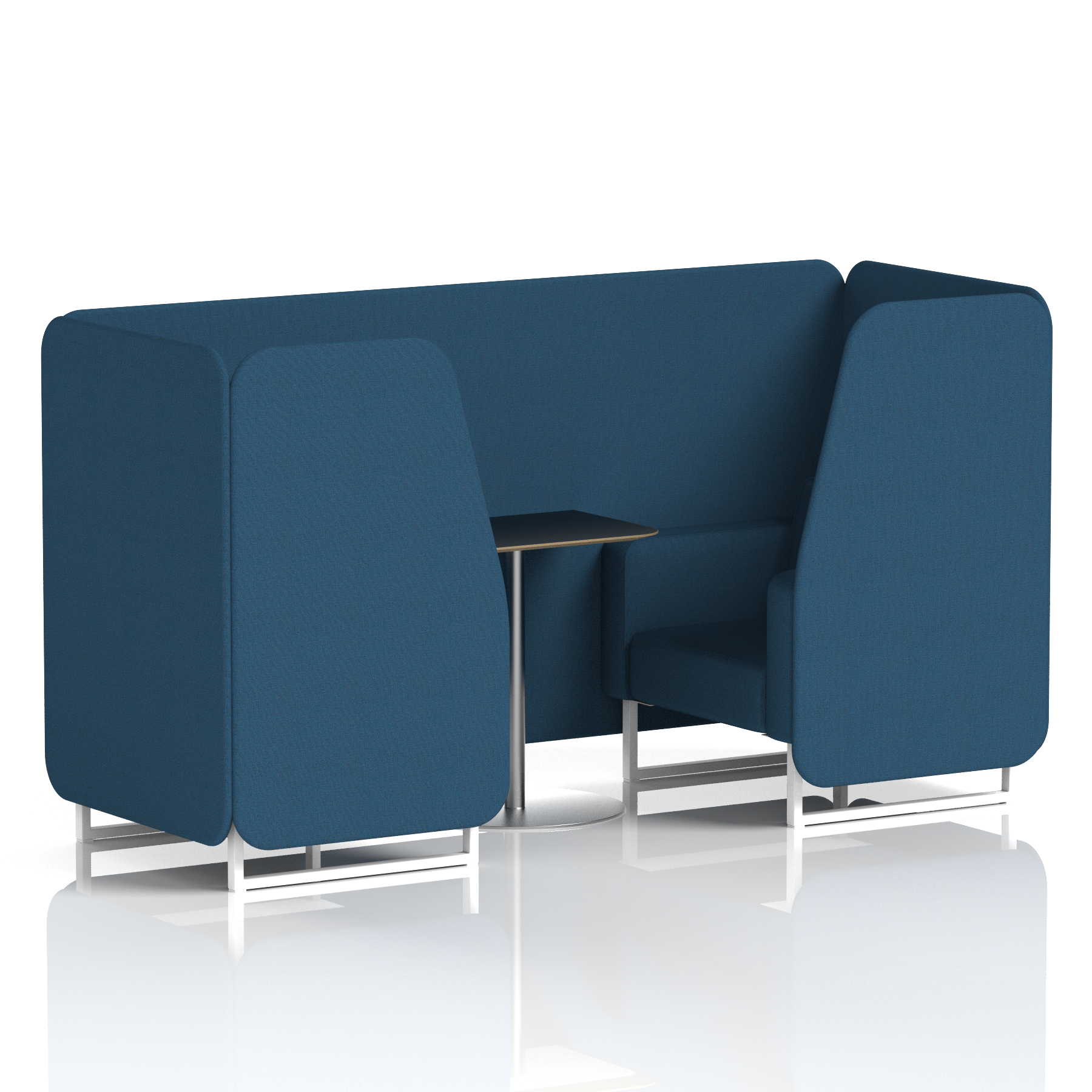 Brixworth Booth With Black Table In Single Tone