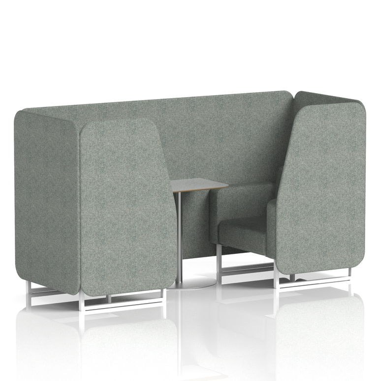 Brixworth Booth With Grey Table In Single Tone