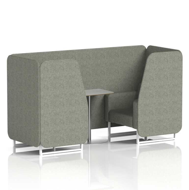 Brixworth Booth With Grey Table In Single Tone
