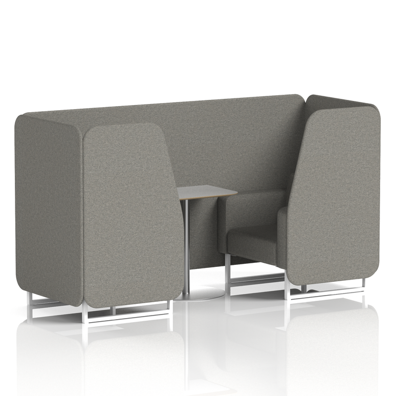 Brixworth Booth With Grey Table In Single Tone