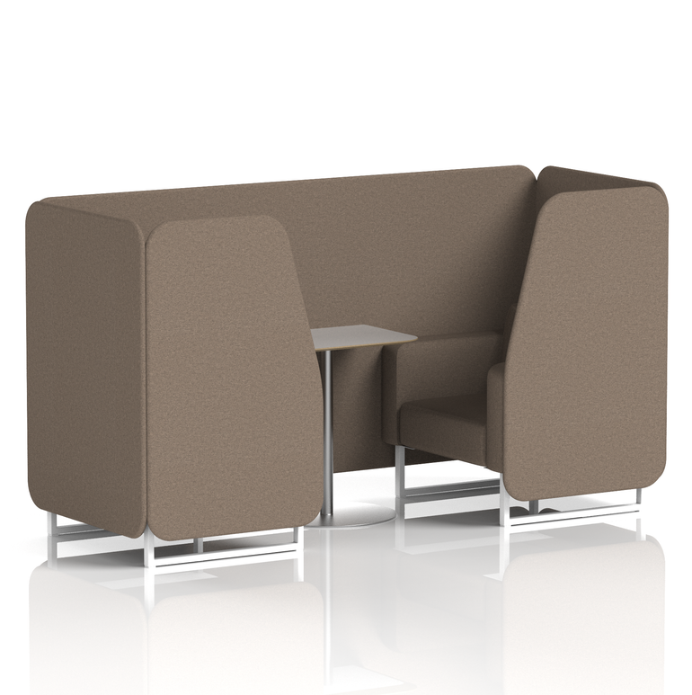 Brixworth Booth With Grey Table In Single Tone