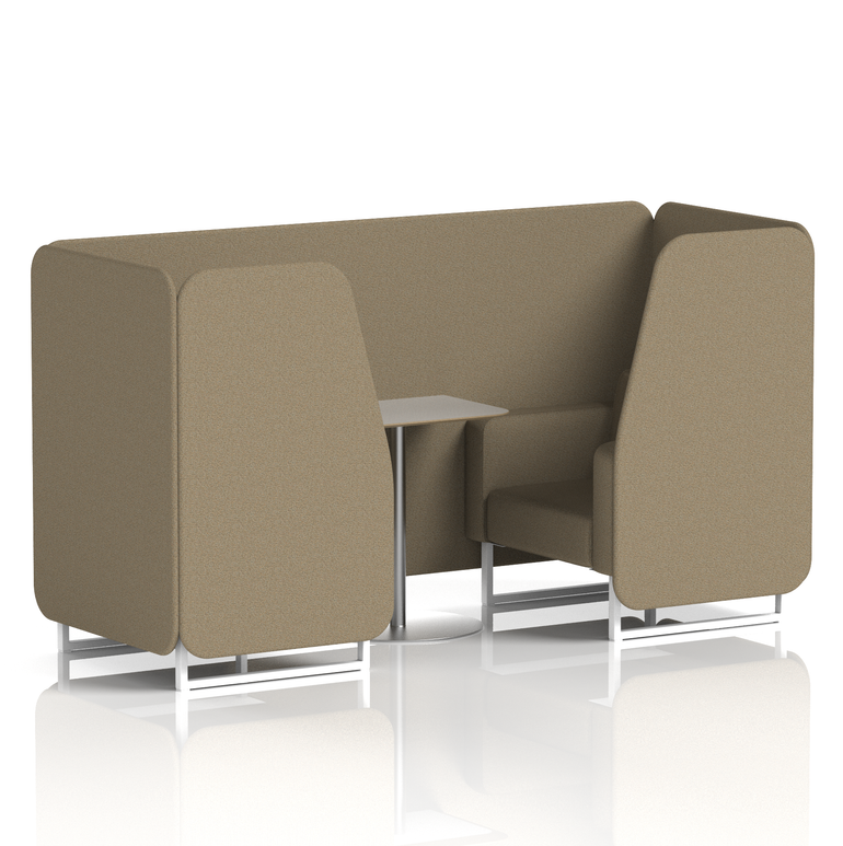 Brixworth Booth With Grey Table In Single Tone