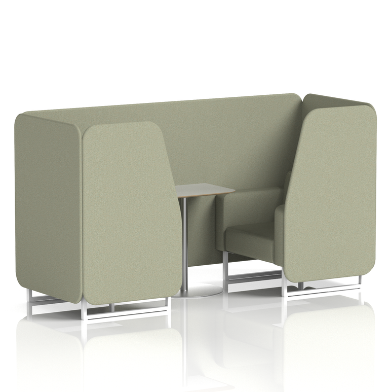Brixworth Booth With Grey Table In Single Tone