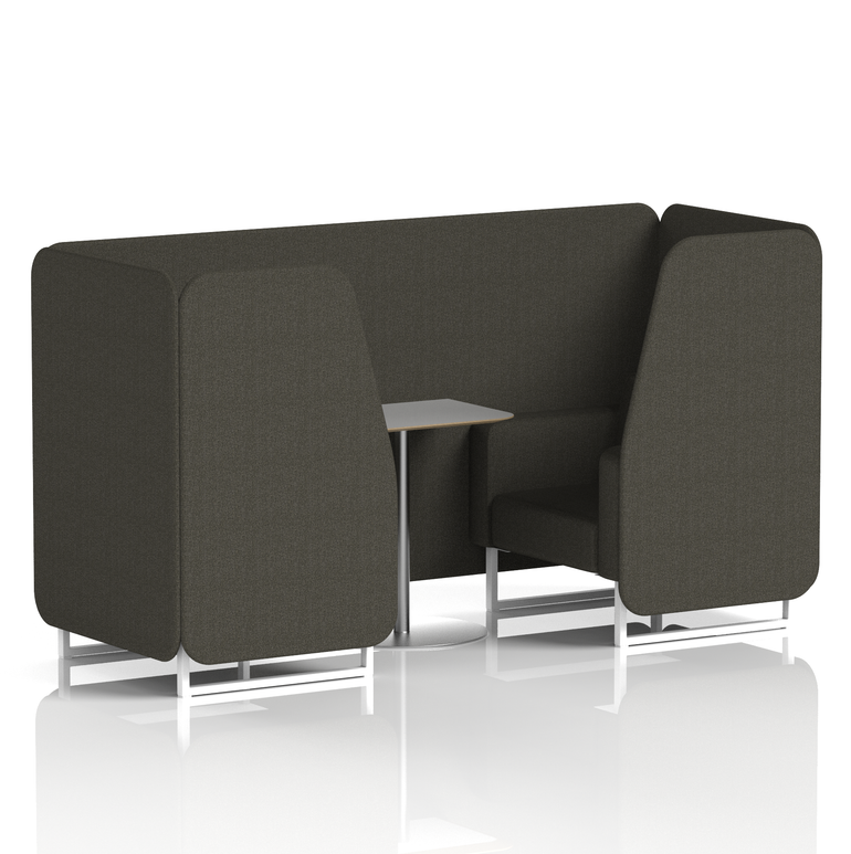 Brixworth Booth With Grey Table In Single Tone