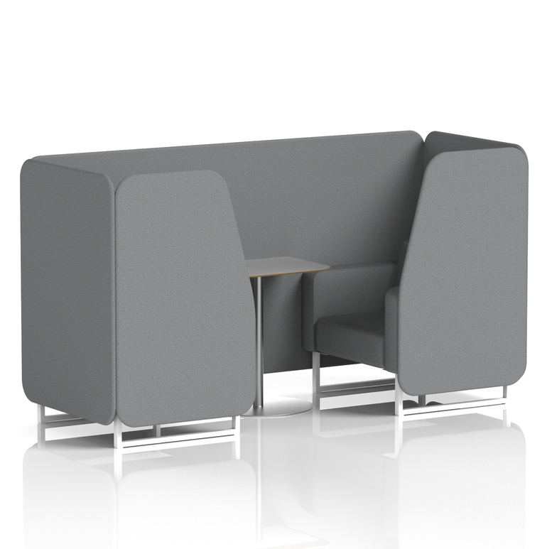 Brixworth Booth With Grey Table In Single Tone
