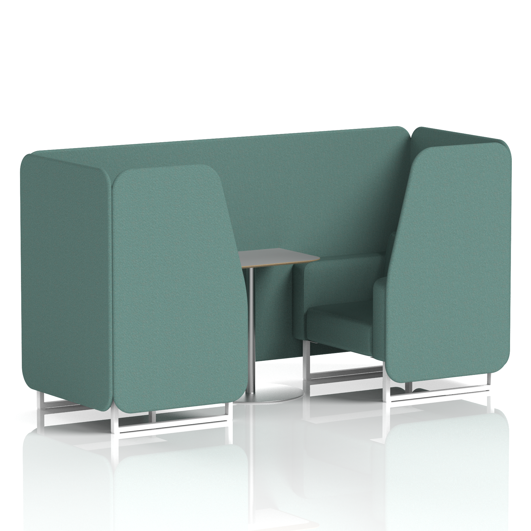 Brixworth Booth With Grey Table In Single Tone