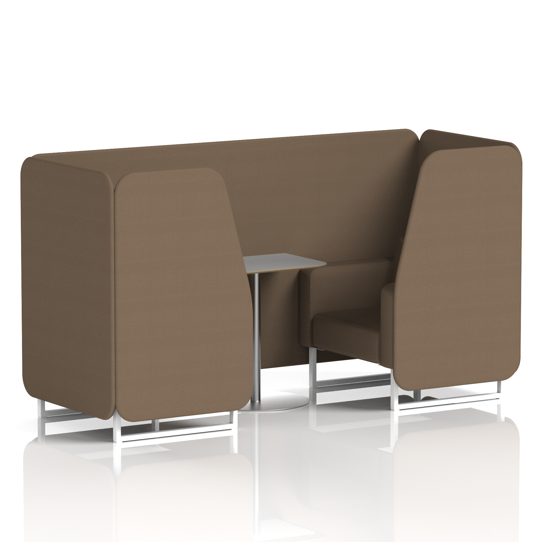 Brixworth Booth With Grey Table In Single Tone