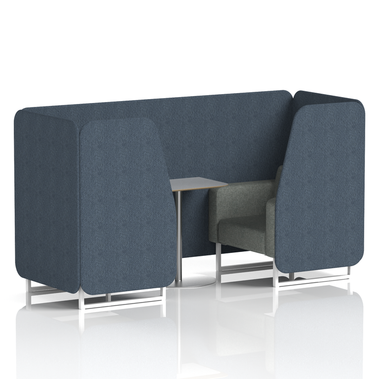 Brixworth Booth With Grey Table In Two Tone