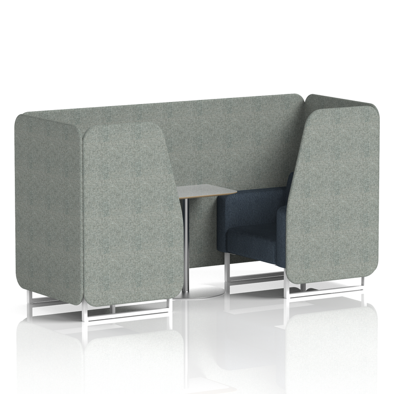 Brixworth Booth With Grey Table In Two Tone