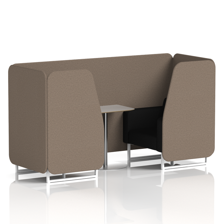 Brixworth Booth With Grey Table In Two Tone