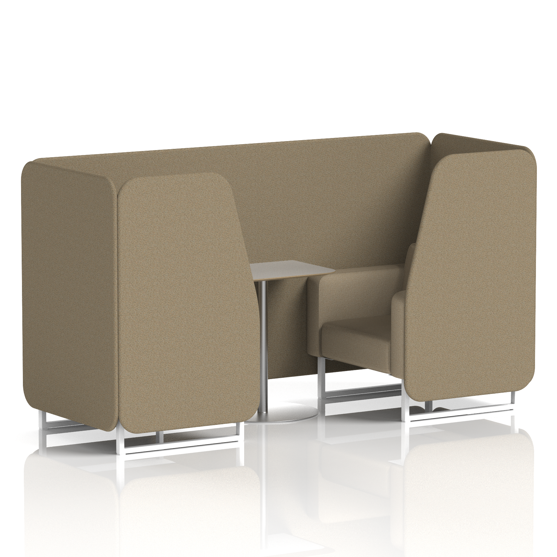 Brixworth Booth With Grey Table In Two Tone