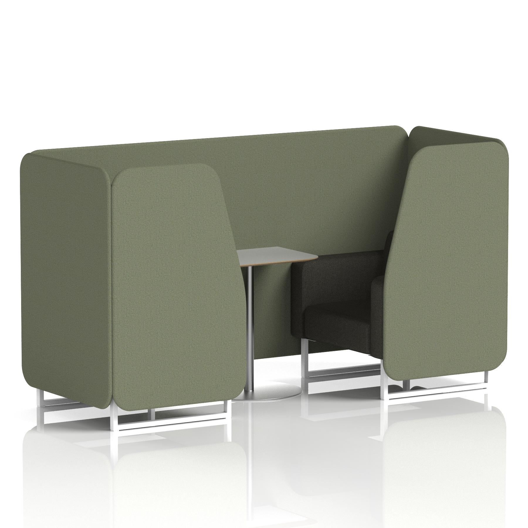 Brixworth Booth With Grey Table In Two Tone