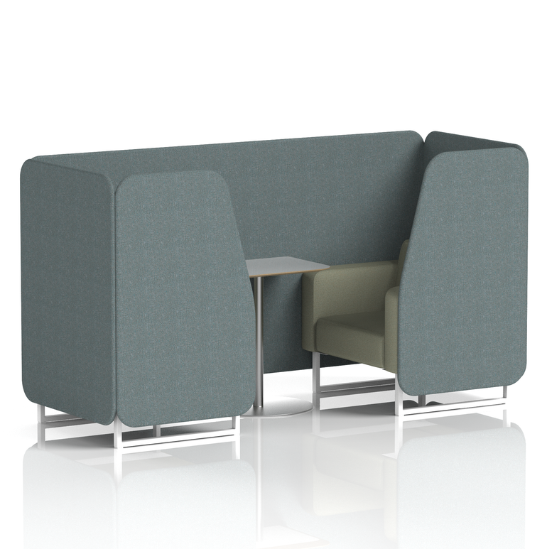 Brixworth Booth With Grey Table In Two Tone