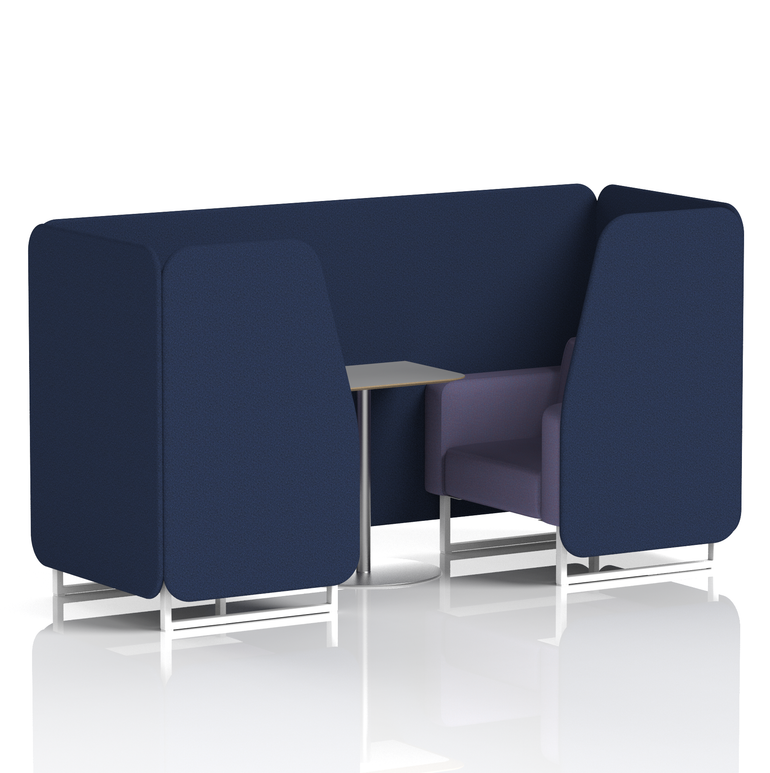Brixworth Booth With Grey Table In Two Tone