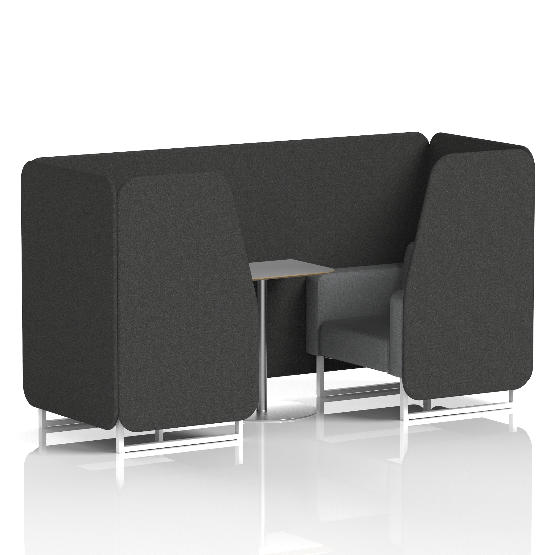 Brixworth Booth With Grey Table In Two Tone