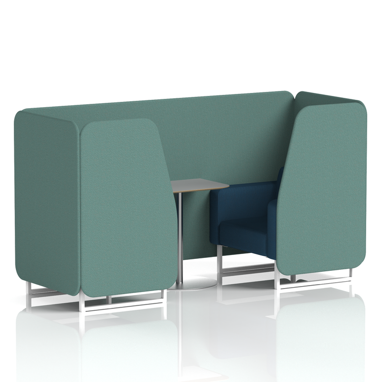 Brixworth Booth With Grey Table In Two Tone