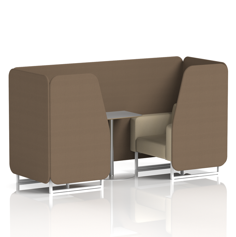 Brixworth Booth With Grey Table In Two Tone