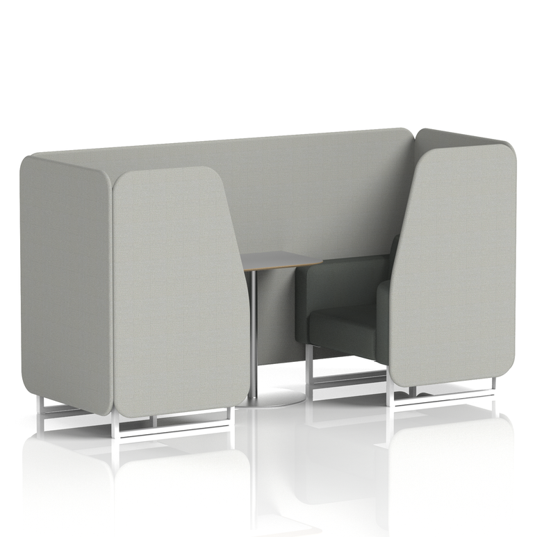 Brixworth Booth With Grey Table In Two Tone