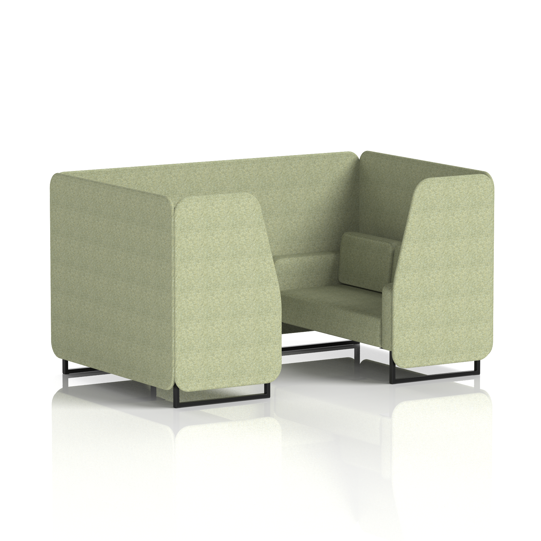 Brixworth Booth With Black Legs in Single Tone