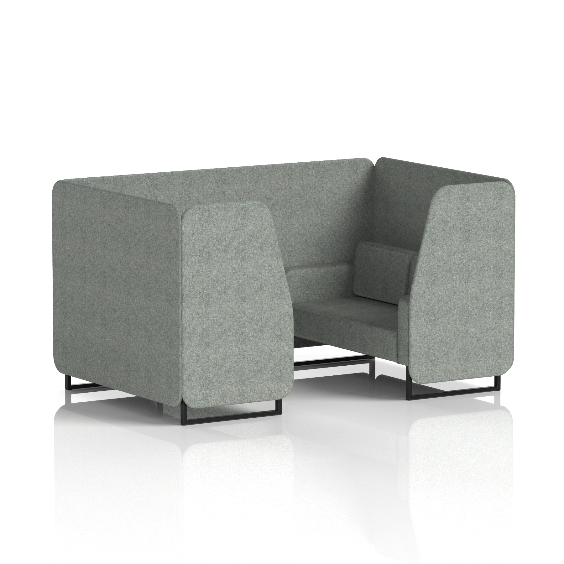 Brixworth Booth With Black Legs in Single Tone