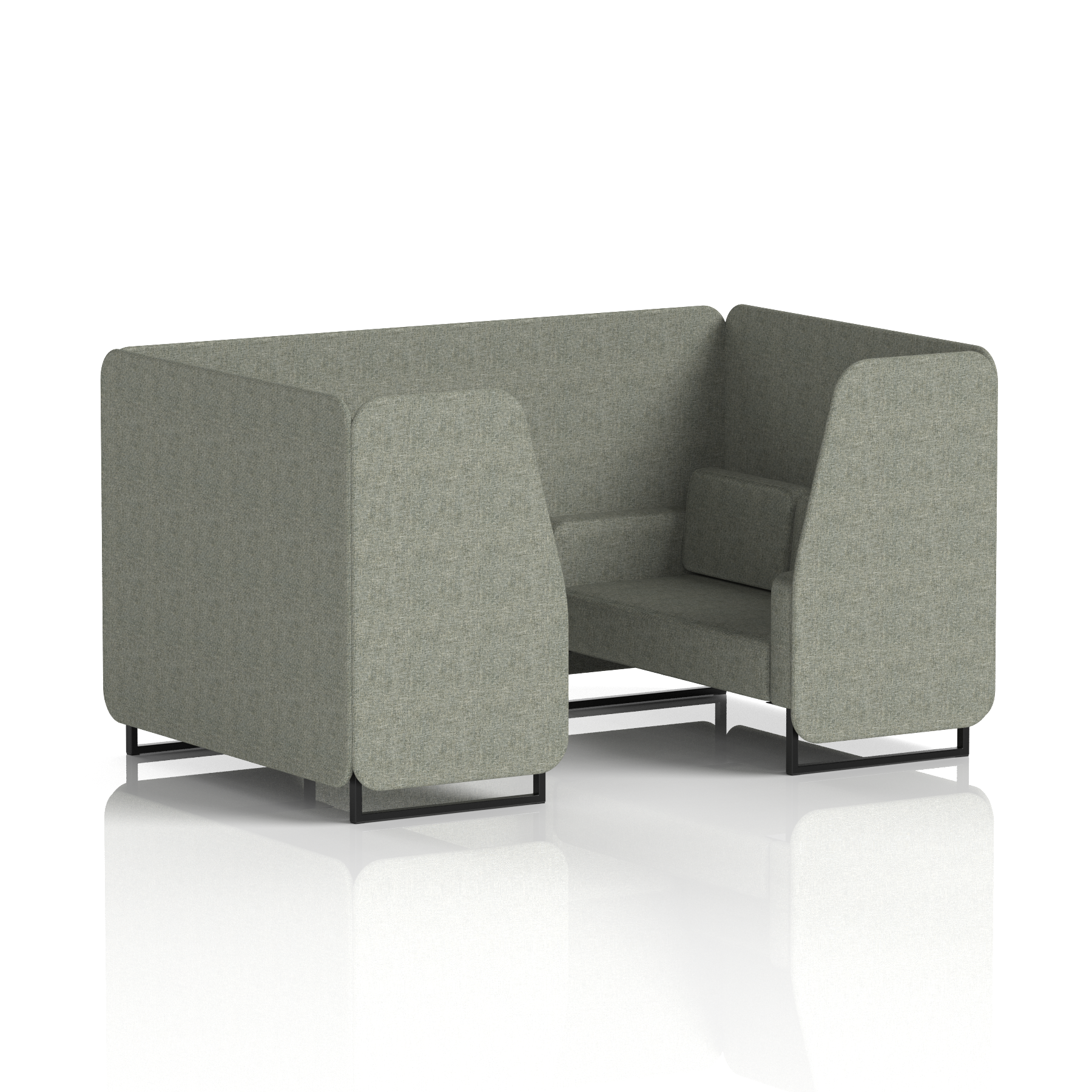 Brixworth Booth With Black Legs in Single Tone