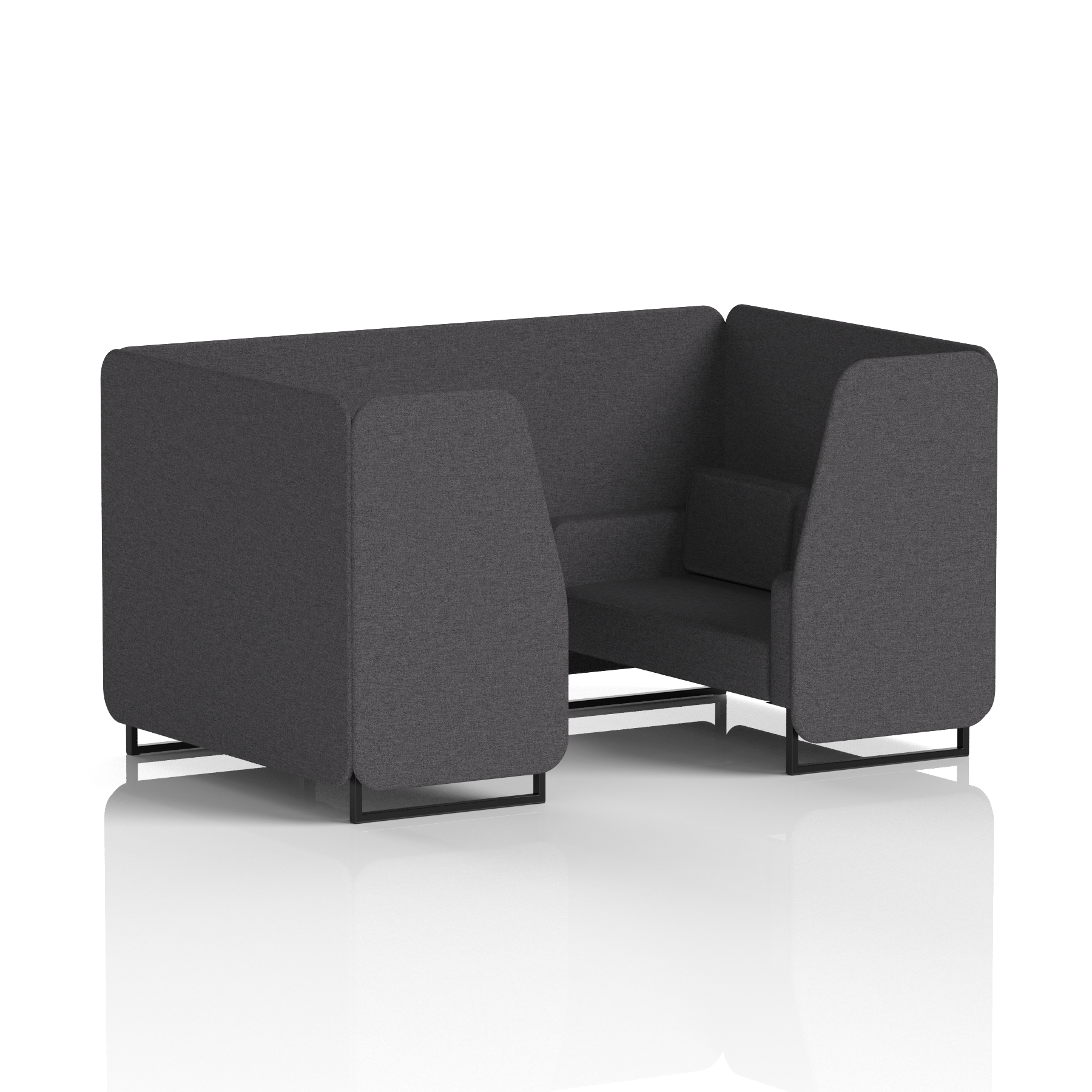Brixworth Booth With Black Legs in Single Tone