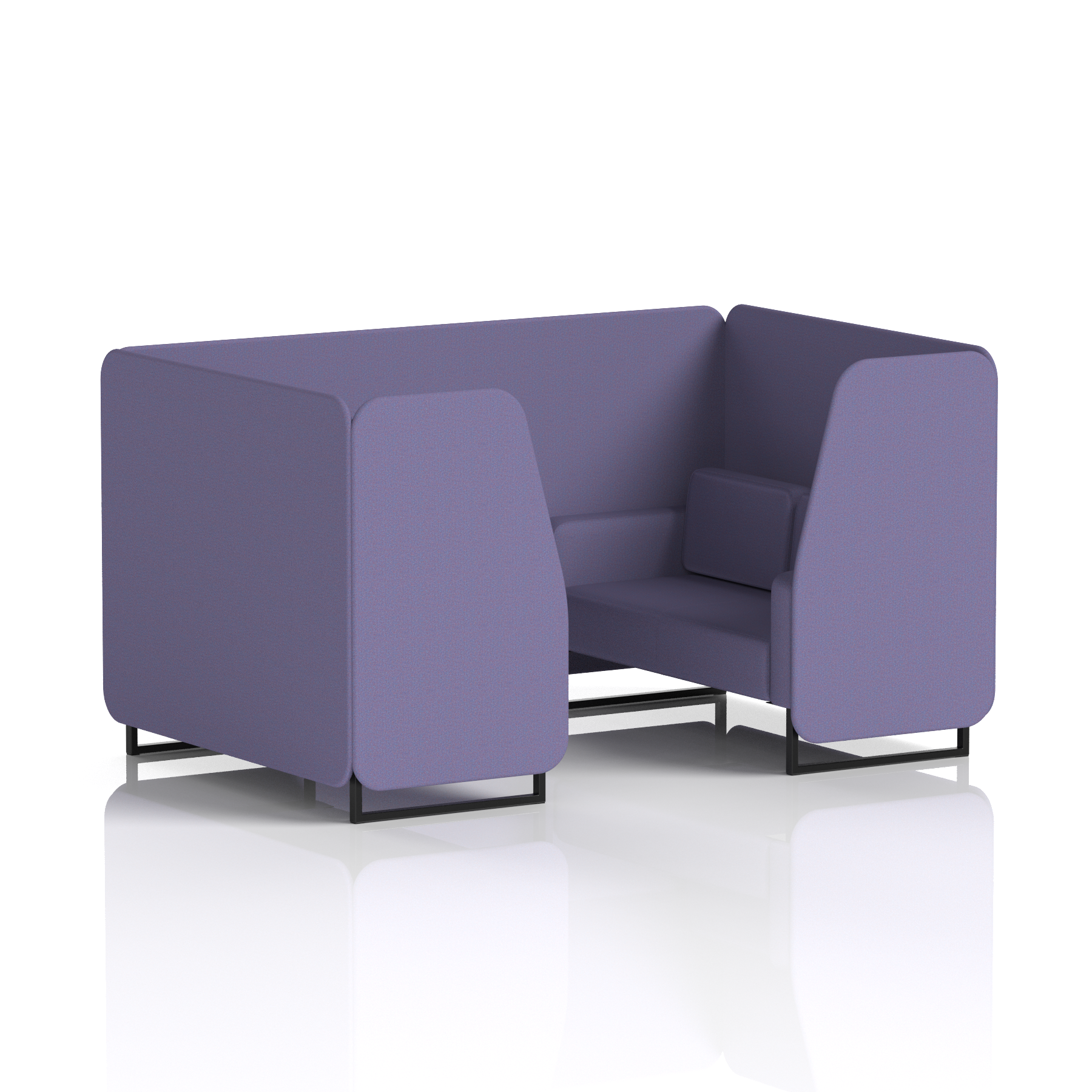 Brixworth Booth With Black Legs in Single Tone