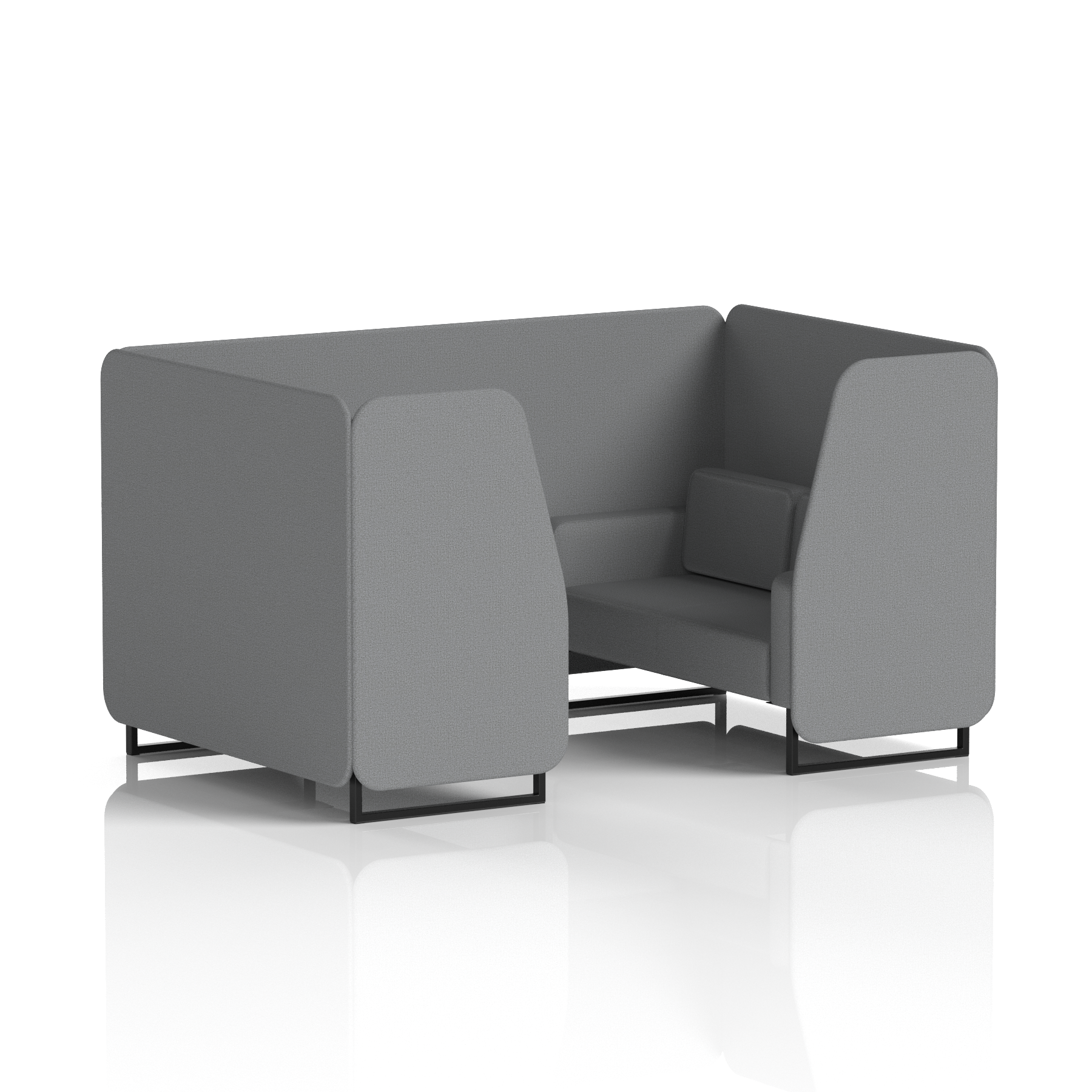 Brixworth Booth With Black Legs in Single Tone