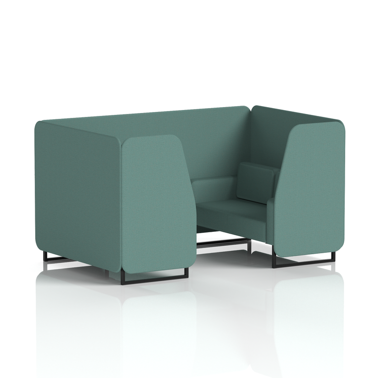 Brixworth Booth With Black Legs in Single Tone