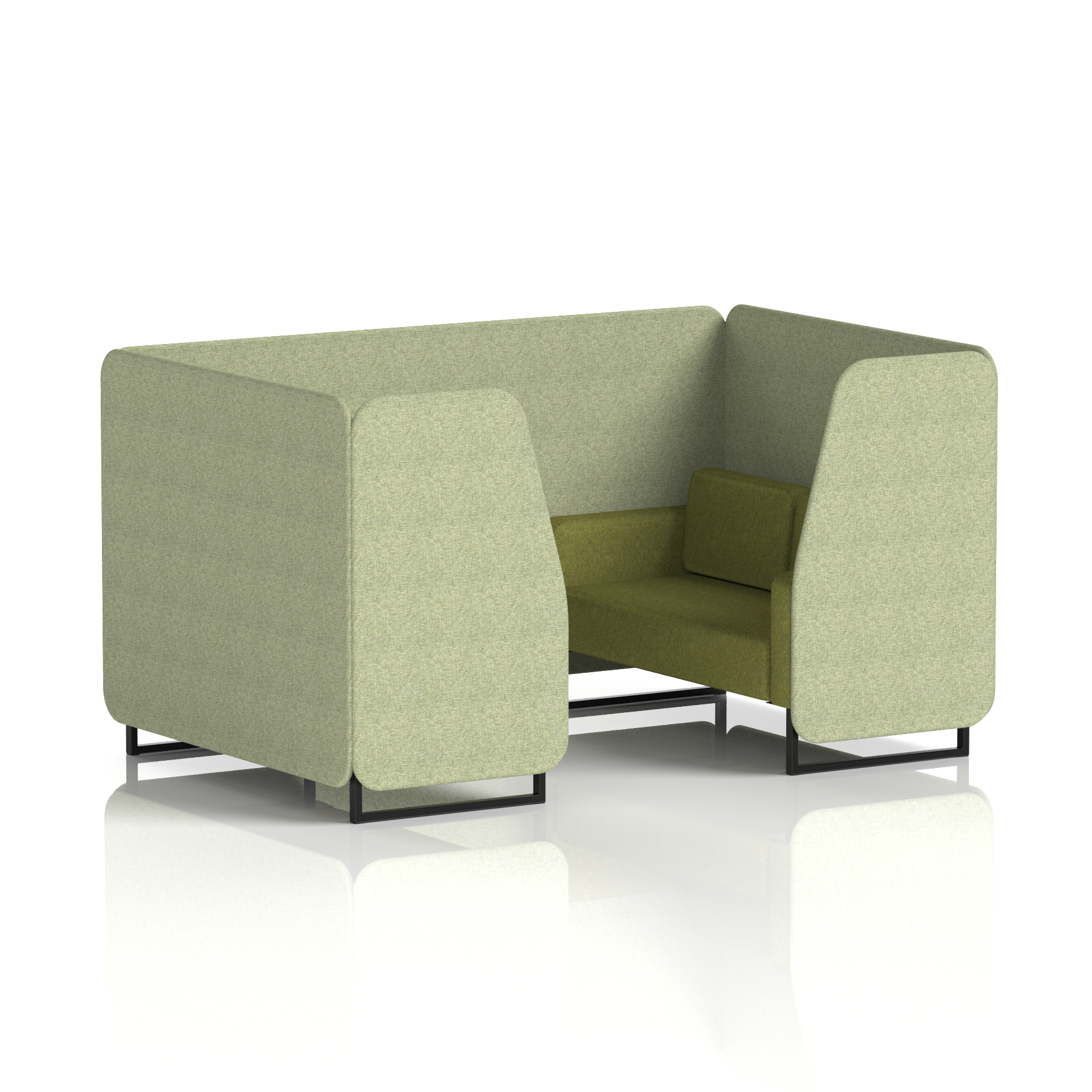 Brixworth Booth With Black Legs in Two Tone