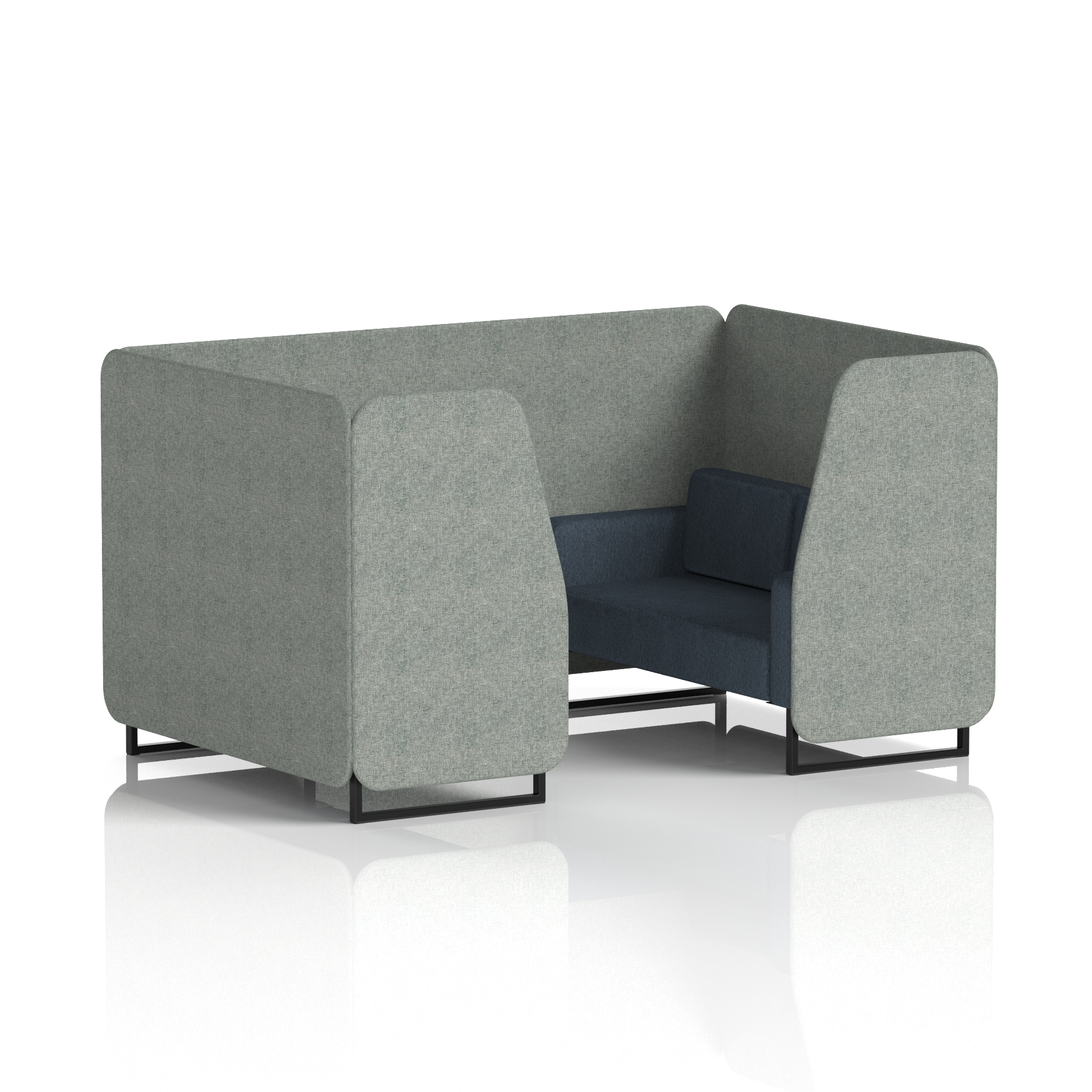 Brixworth Booth With Black Legs in Two Tone