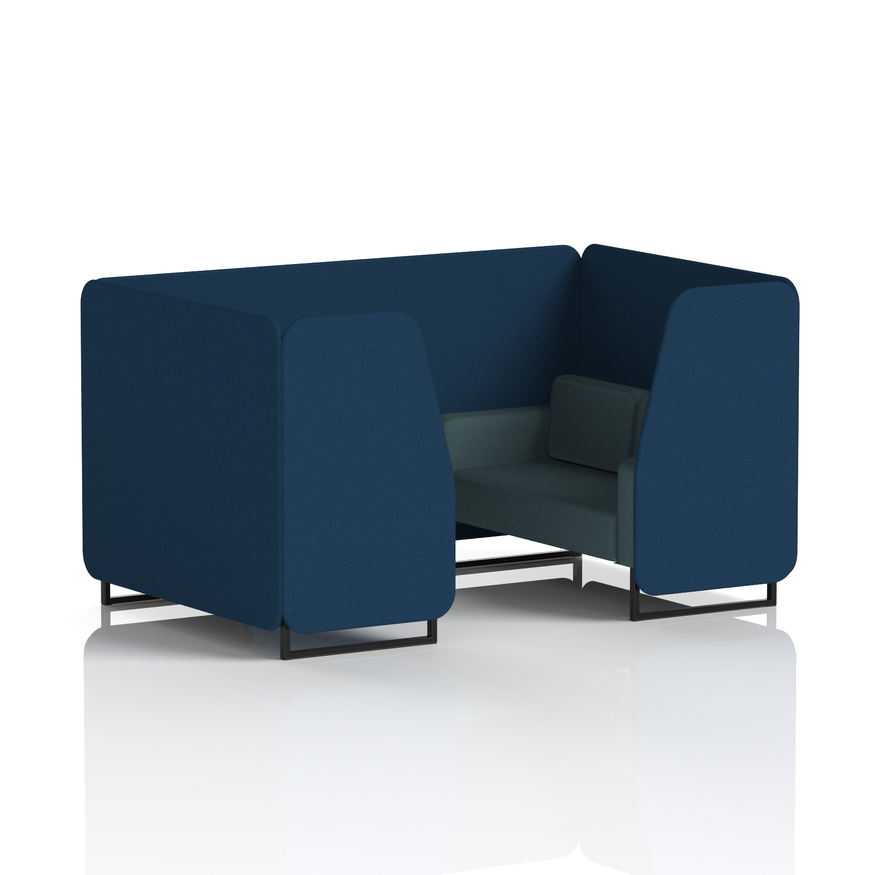 Brixworth Booth With Black Legs in Two Tone