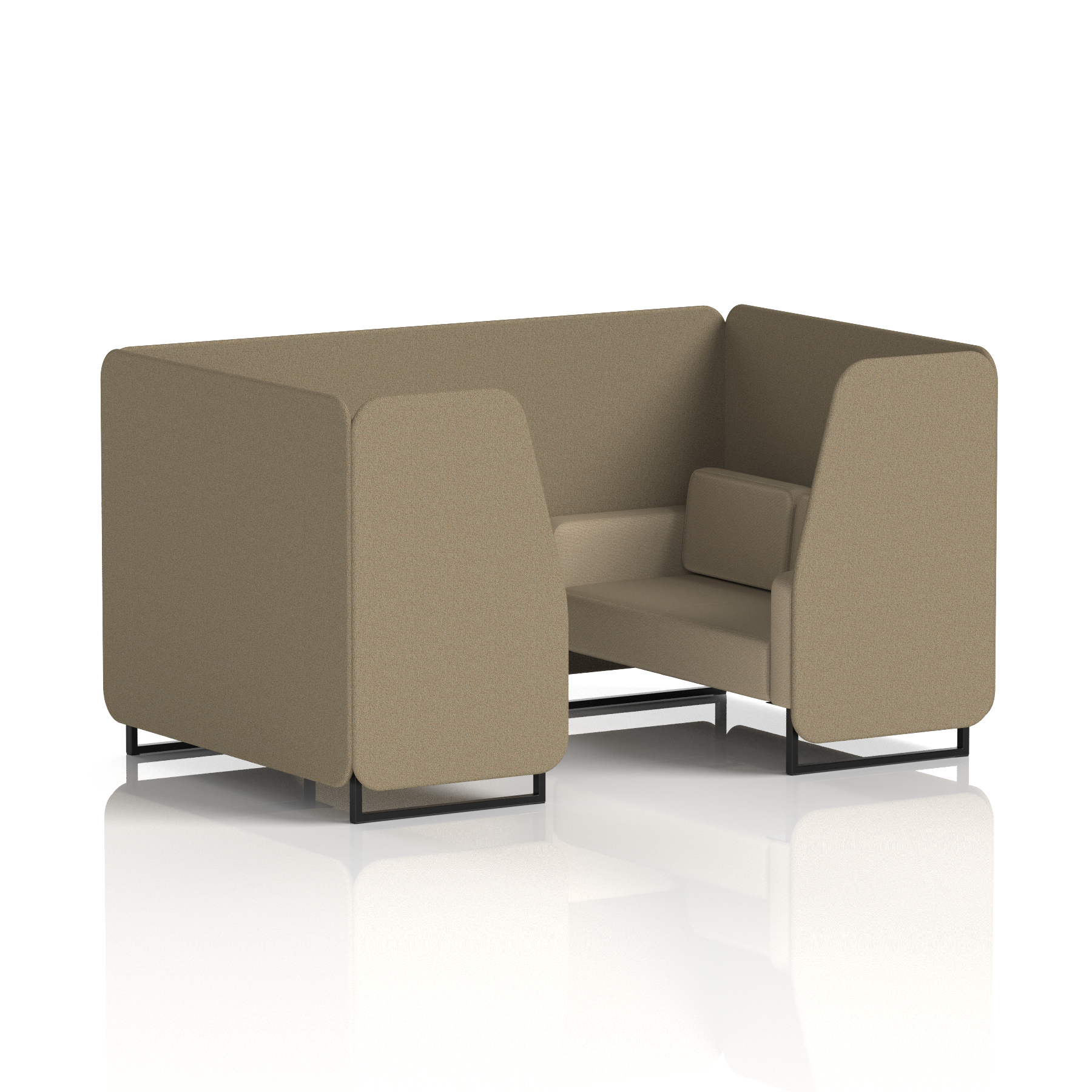 Brixworth Booth With Black Legs in Two Tone