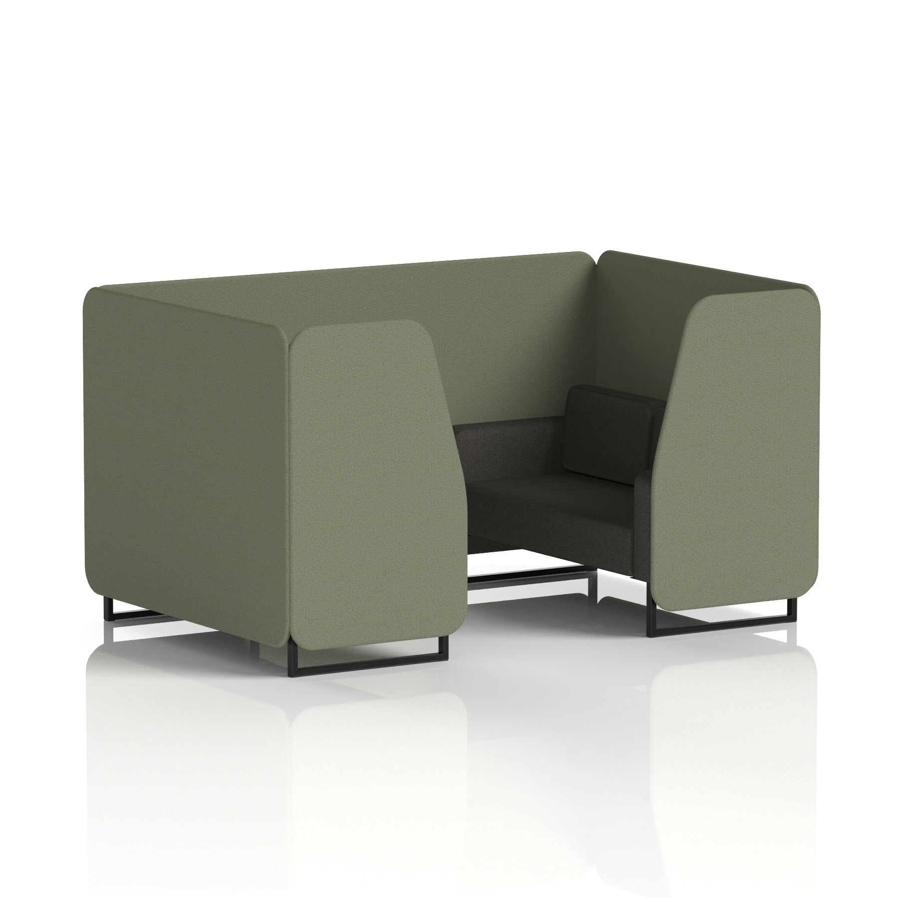 Brixworth Booth With Black Legs in Two Tone