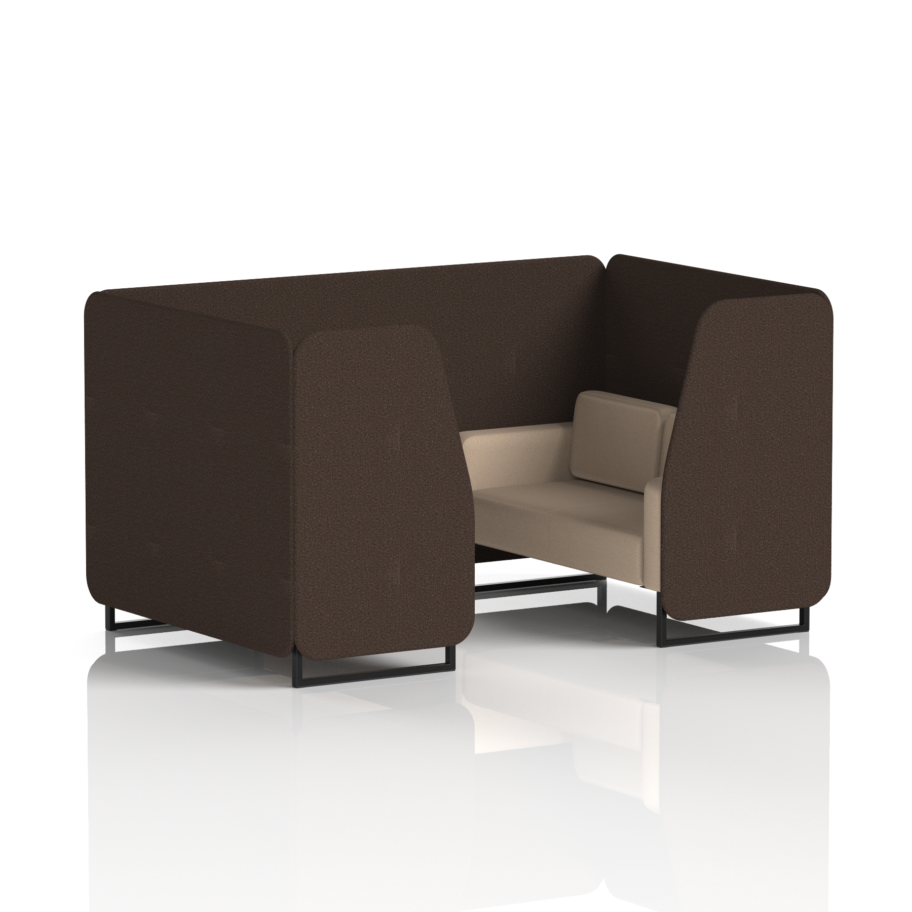 Brixworth Booth With Black Legs in Two Tone
