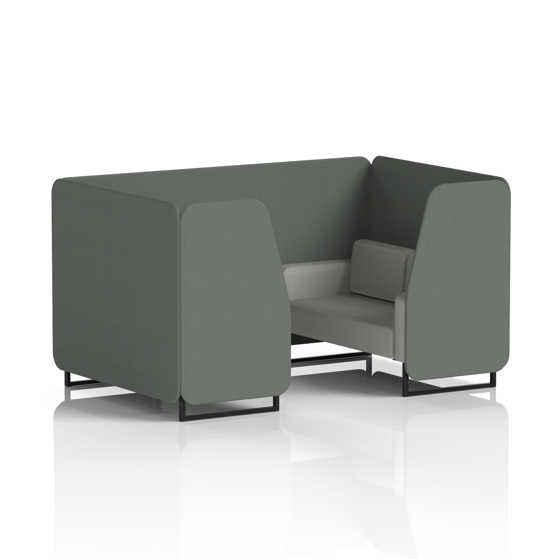 Brixworth Booth With Black Legs in Two Tone