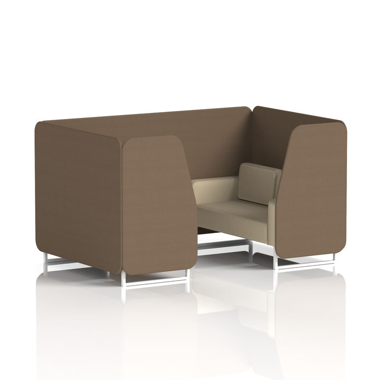 Brixworth Booth With White Legs in Two Tone