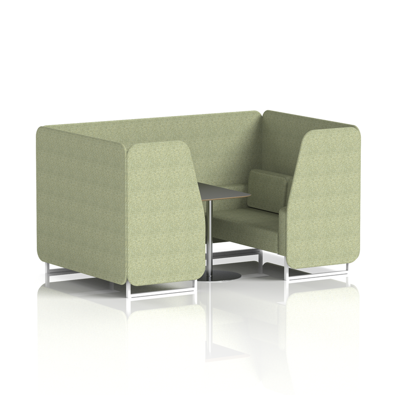 Brixworth Booth With Black Table In Single Tone