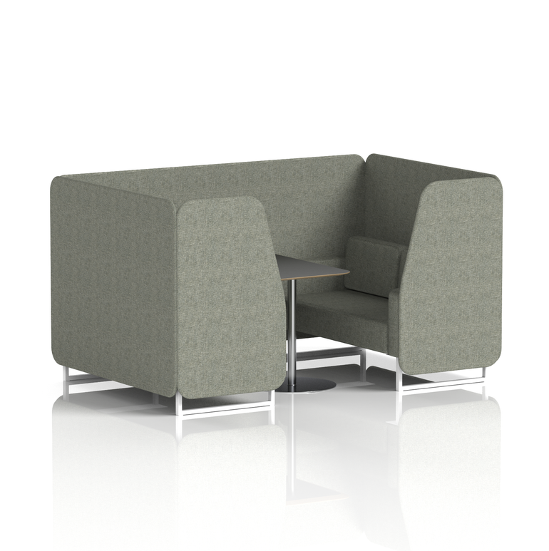 Brixworth Booth With Black Table In Single Tone