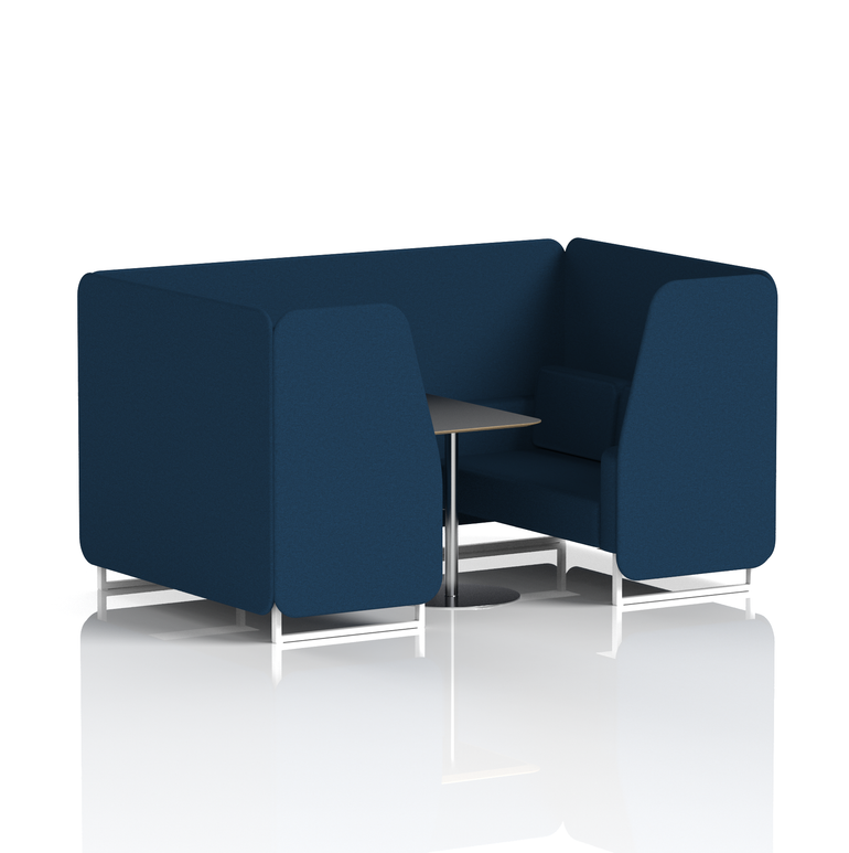 Brixworth Booth With Black Table In Single Tone