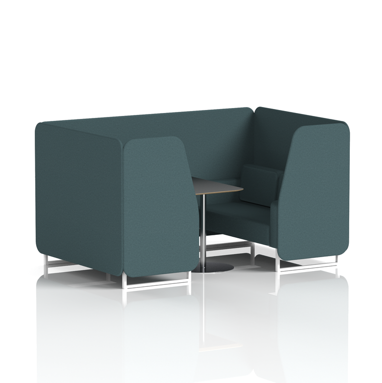 Brixworth Booth With Black Table In Single Tone