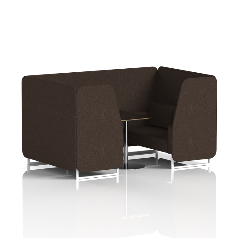 Brixworth Booth With Black Table In Single Tone